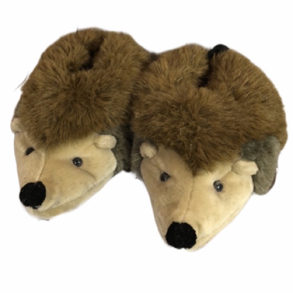 Shoes - Giant Plush Hedgehog Slippers One Size Fits Most